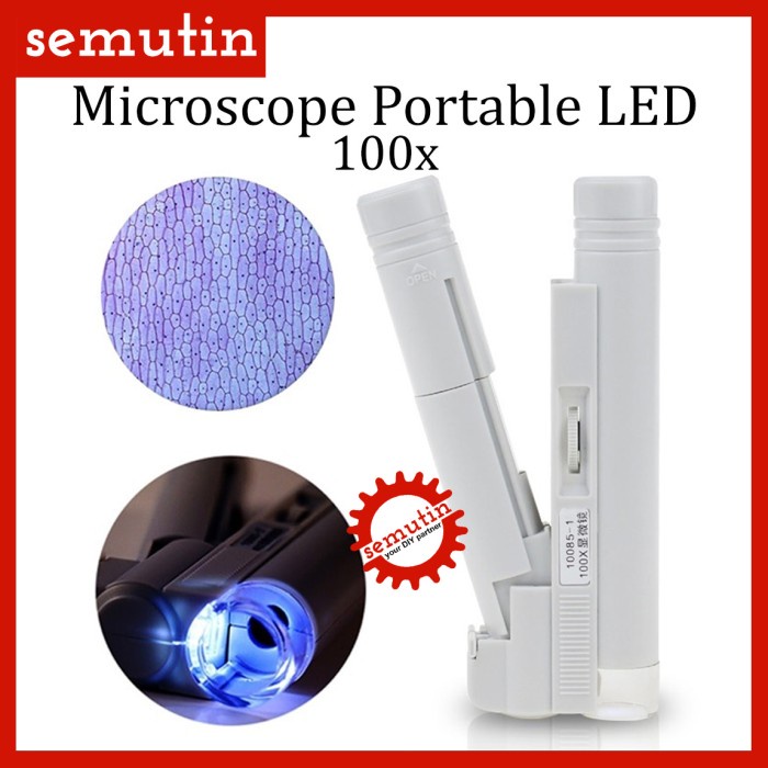 

Mikroskop Saku Mini 100x / Microscope Portable LED Lampu