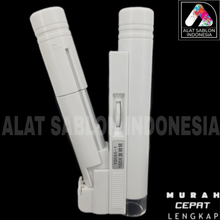 

MICROSCOPE PEMBESAR 100X LED LAMPU PORTABLE