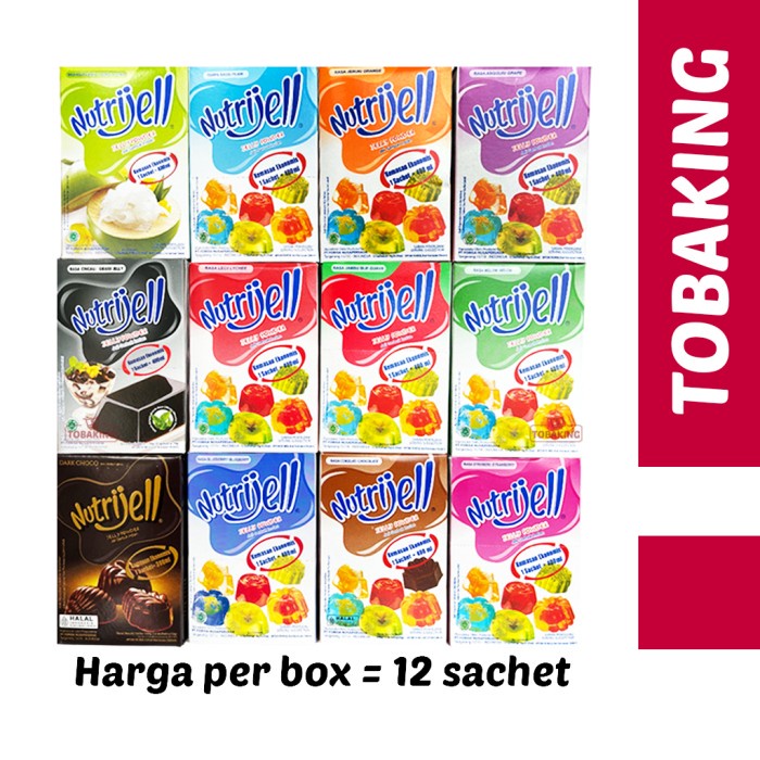 

Ready Stok" Nutrijell Jelly Box Ekonomis Isi 12 Nutrijel Jeli All Varian Puding