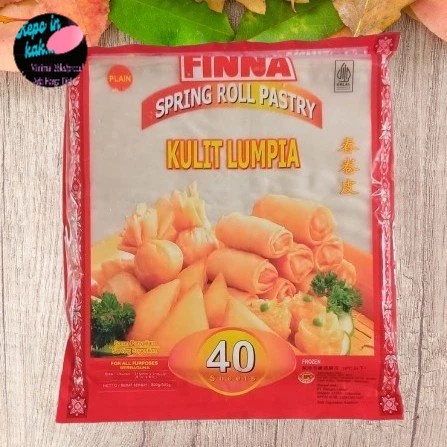 

Ready Stok" Finna Spring Roll Pastry Kulit Lumpia 215X215 550 Gram Isi 40 Lembar