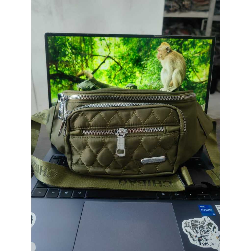 TERBARU CHIBAO - Tas Pinggangg CB8001 Waistbag Bordir Parasut Terlaris