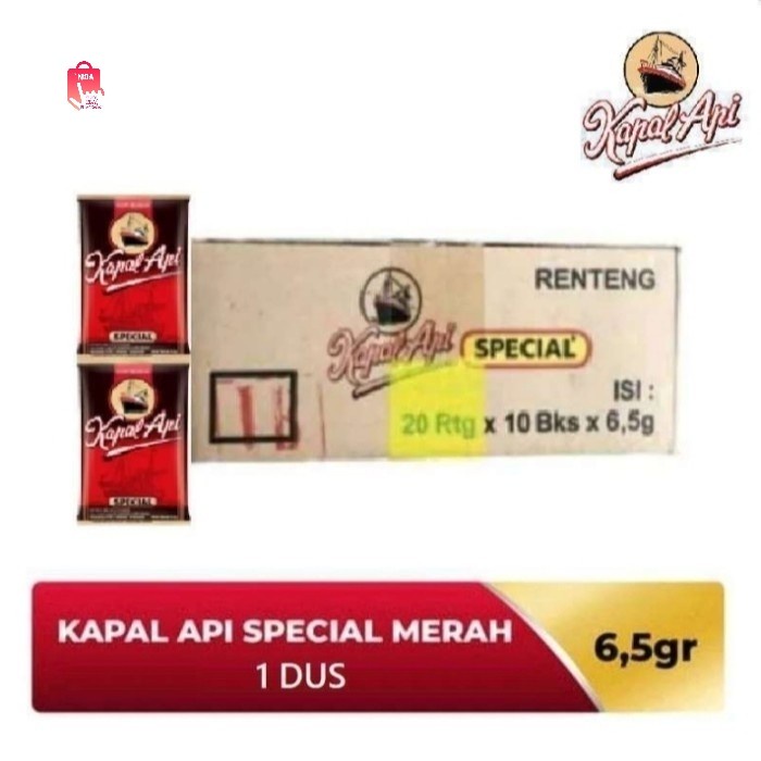 

Kapal Api Special 6.5g (1 Dus/20 rcg/200 sachet)