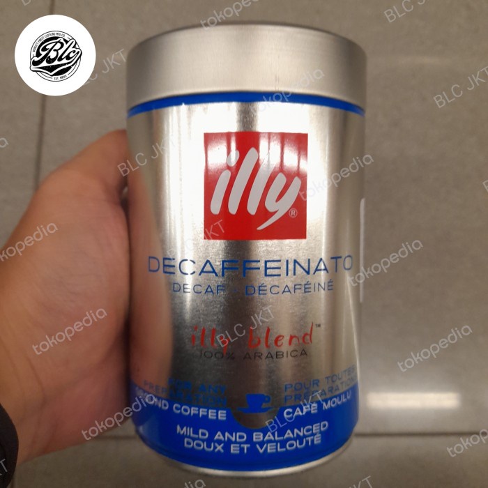 

ILLY DECAFFEIN GROUND CAN 250gr kopi decaf