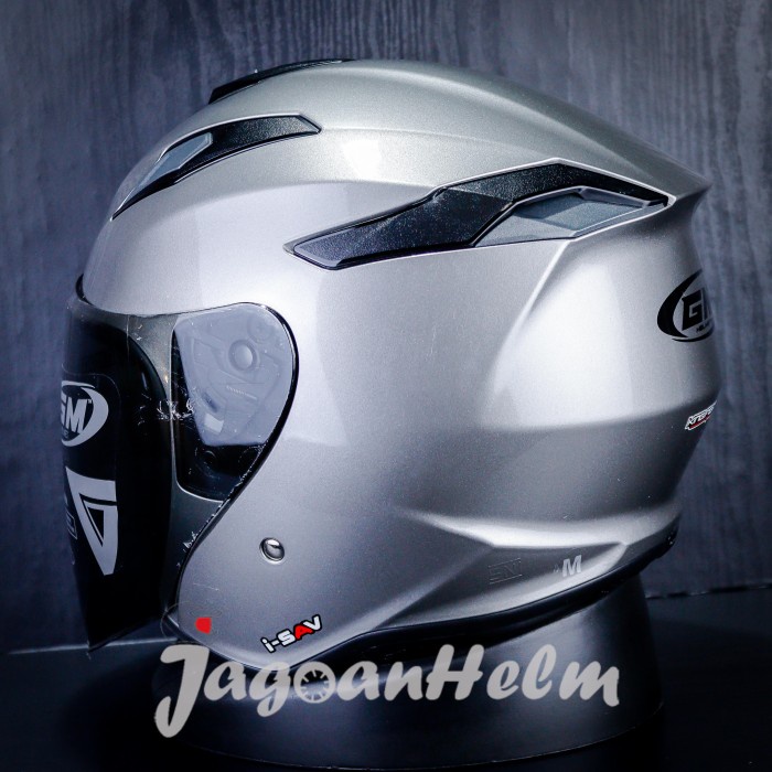 GM HELM KING FIGHTER BASIC SOLID DARK GREY SINGLE VISOR
