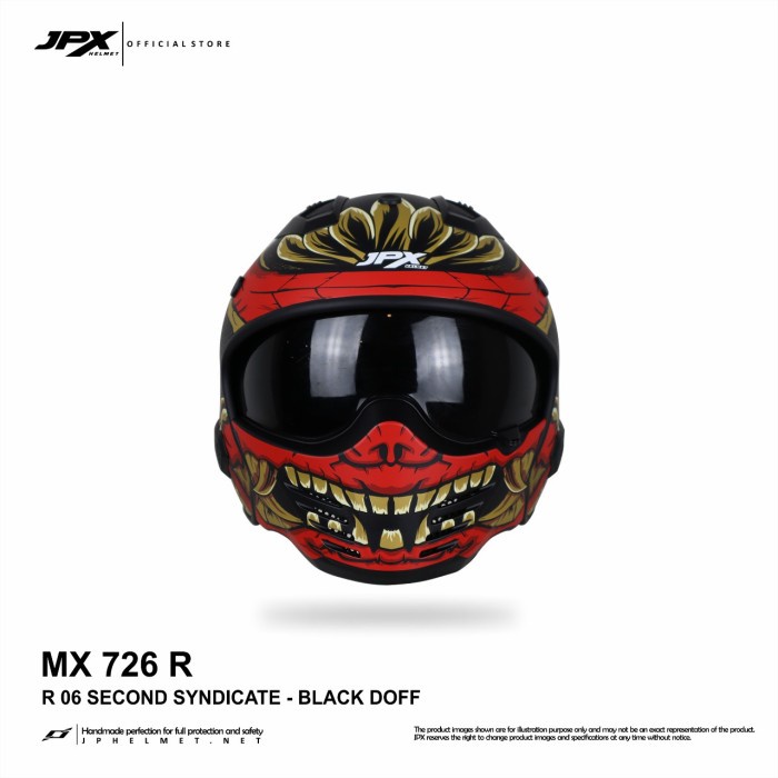 HELM JPX FULL FACE MX-726R - R06 SECOND SYNDICATE