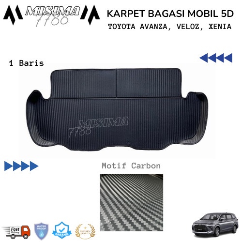 Karpet Mobil Terbaru 5D Mobil Avanza Xenia Veloz New - VELOZ 2022