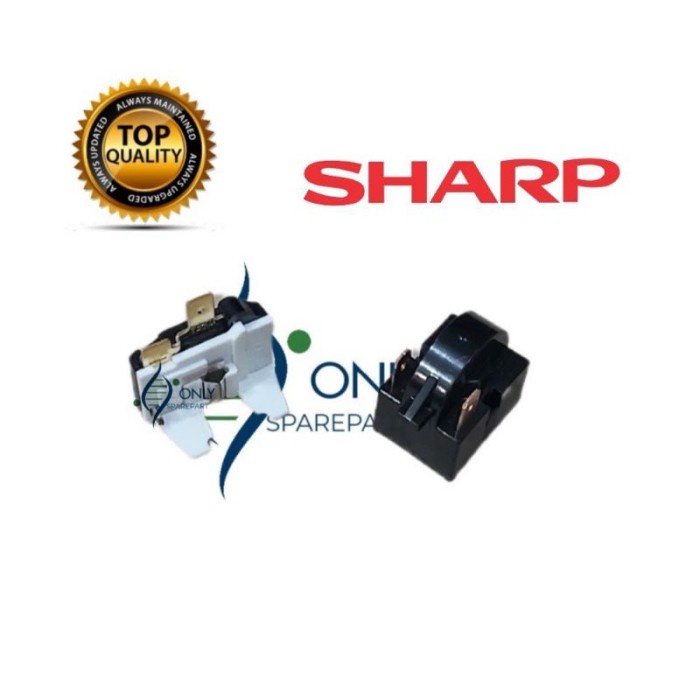 Relay ptc overload kulkas sharp 2 pintu / overluad kulkas sharp