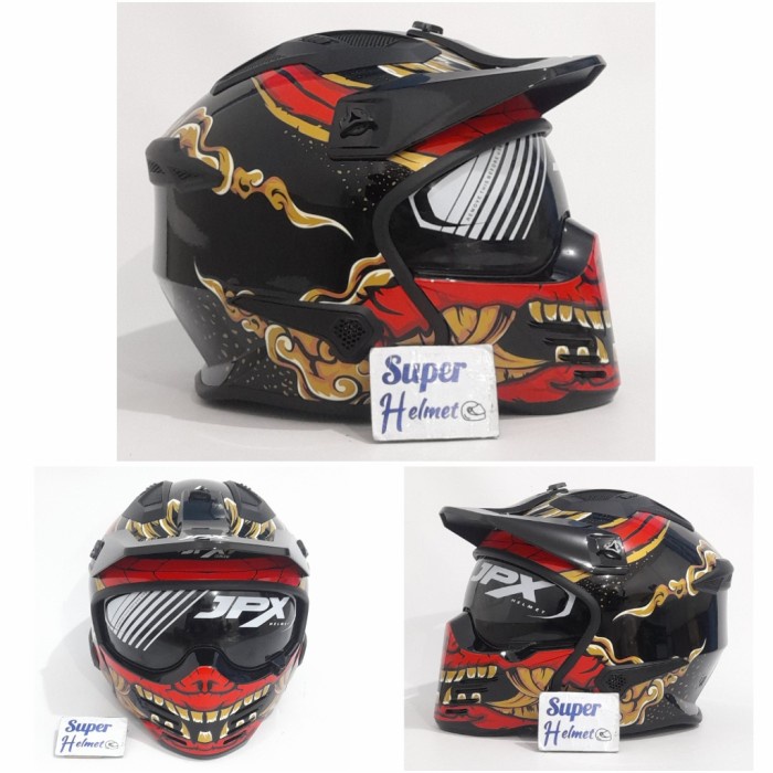 HOT SALE Helm JPX MX 726R Motif MX06 SECOND SYNDICATE (ongkir 2kg)