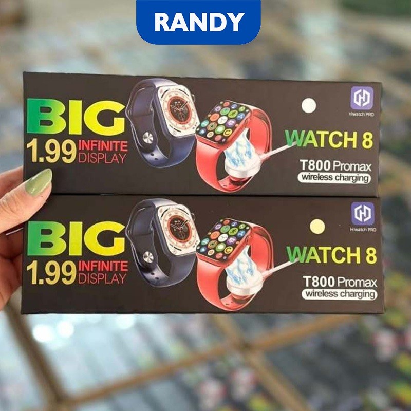HOT DEALS RANDY Jam Tangan Smartwatch Android T800 PROMAX Tahan Air Bluetooth Pelacak Kebugaran Bisa