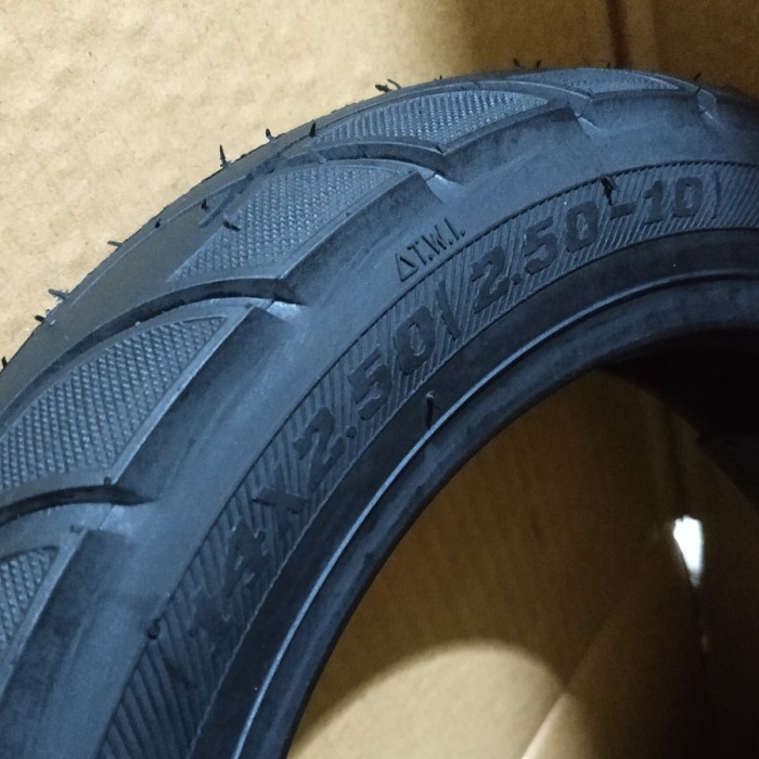 Ban luar sepeda listrik 14 x 2.50 inch Ban Tubeless Exotic dan Pentil