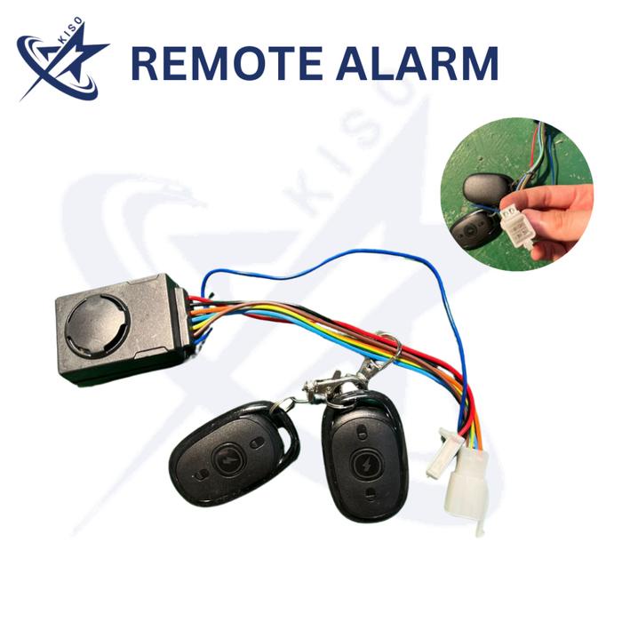 [Promo Hemat] Set Remote Alarm Sepeda Listrik Anti Maling Skuter Listrik Universal