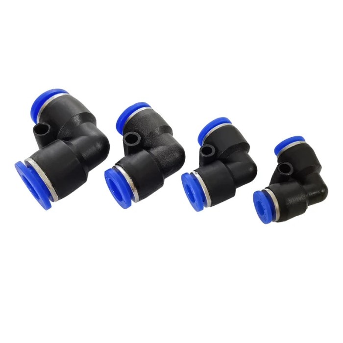 Import 10PCS PNEUMATIC FITTINGS PV4 PV6 PV8 PV10 PV12 PV14 PV16 L TYPE ELBOW