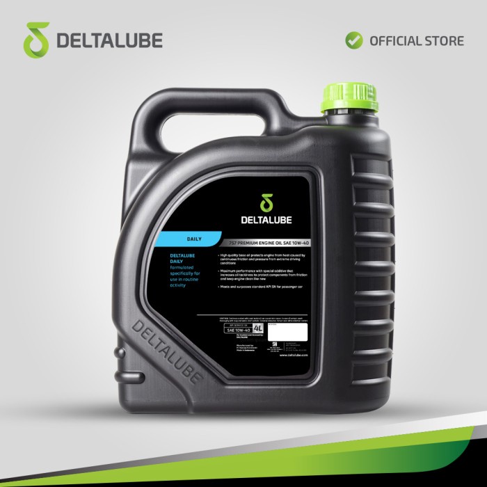 DELTALUBE DAILY 757 PREMIUM SAE 10W-40 API SN 4 LITER