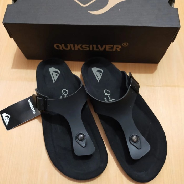 [stroms] - SANDAL QUICKSILVER ORIGINAL SANDAL PRIA SANDAL KULIT SENDAL SANTAI