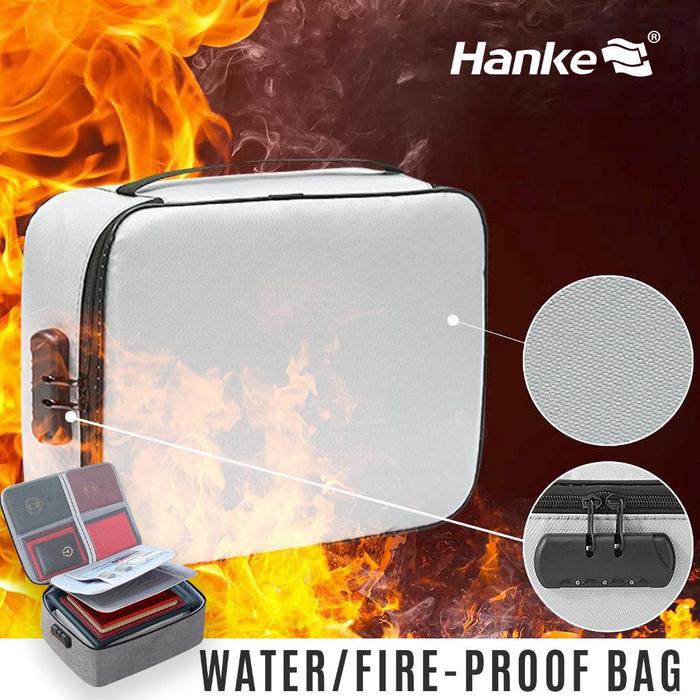 

Hanke Tas Penyimpanan Dokumen Tahan Api Dan Air Tempat Berkas Map - Tk005