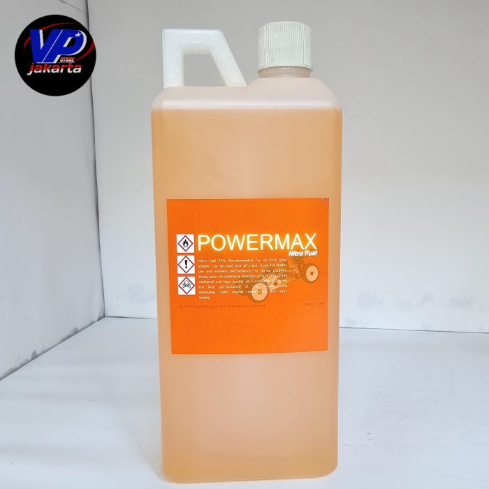 POWERMAX FUEL NITRO 25% BAHAN BAKAR NITRO ENGINE RC KEMASAN 1L
