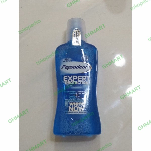 Tebaru Pepsodent Mouthwash Expert Protection white now 150ml Berkualitas