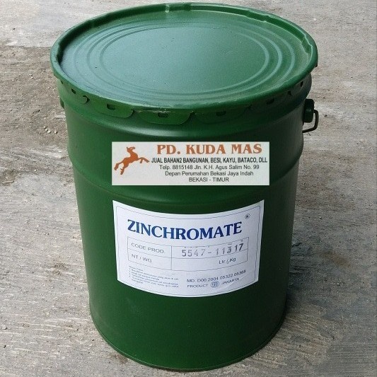 Cat Zinchromate / Cat Dasar / Meni Besi Hijau Pail 18kg