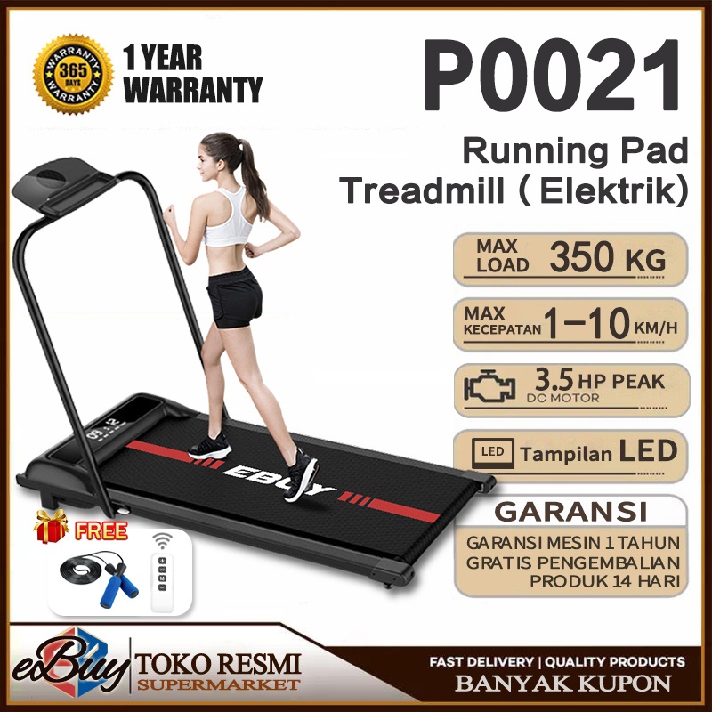NEW PROMO EBUY Treadmill Lipat Treadmill Elektrik Treadmill pintar profesional Alat Fitness