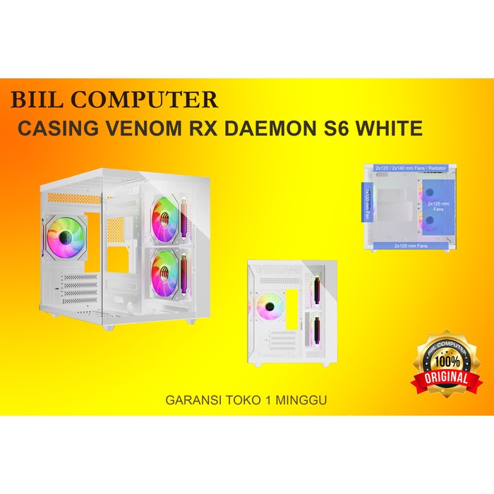 CASING VENOM RX DAEMON S6 WHITE Terlaris
