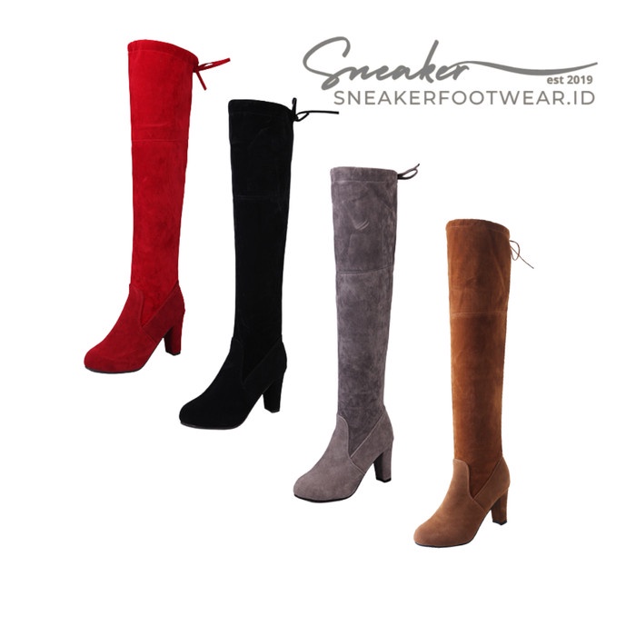 Sepatu Boots Wanita Panjang Hak Tinggi Import 266 Sneakerfootwear