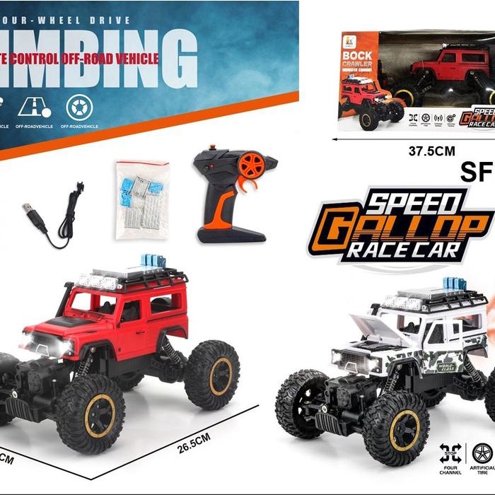 SALE TERHOTT ORIGINAL RC JEEP JIMMY SPRAY [FREE BATERAI REMOT] 2.4GHZ BODY METAL RODA KARET RC