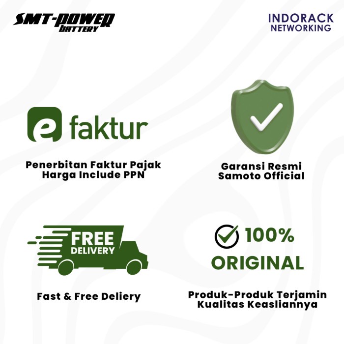 SAMOTO Battery 12V 12AH Baterai Aki Kering Sepeda Listrik 6 DZF 12 2HR