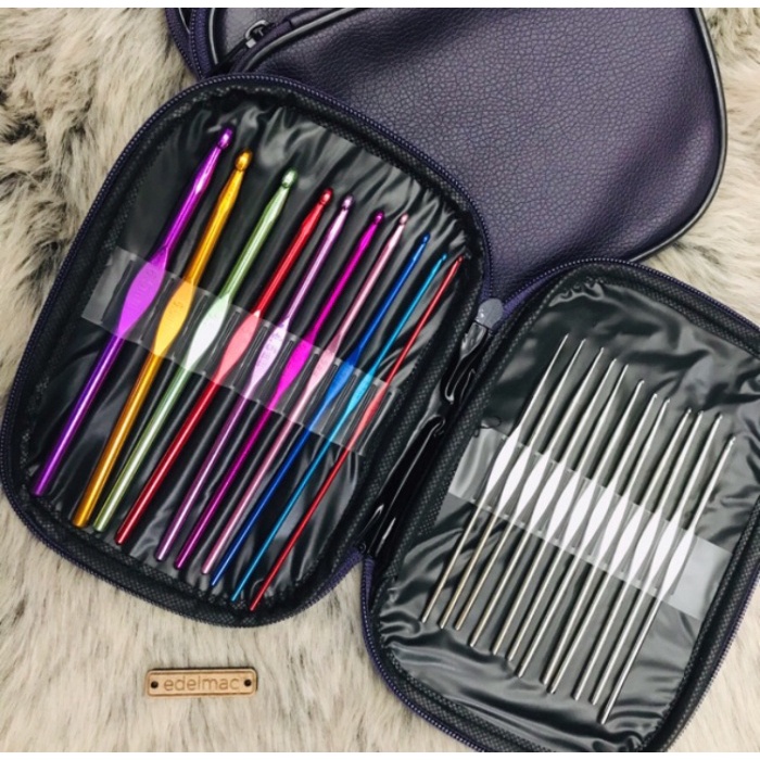 

Jarum Rajut Crochet Hooks Aluminum Set 22pc