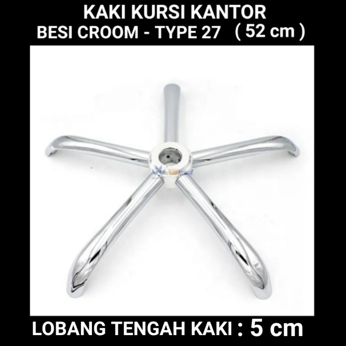 KAKI KURSI KANTOR BESI CHROME, KAKI KURSI GAMING , KAKI KURSI STAFF :)