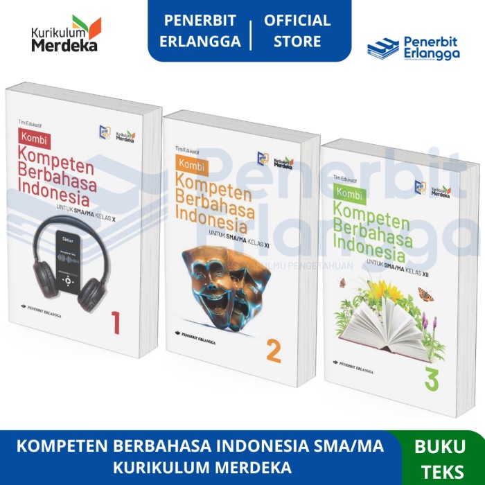 

SALE !!! [ERLANGGA OFFICIAL] KOMPETEN BERBAHASA INDONESIA SMA/MA KELAS 10 11 12 KURIKULUM MERDEKA
