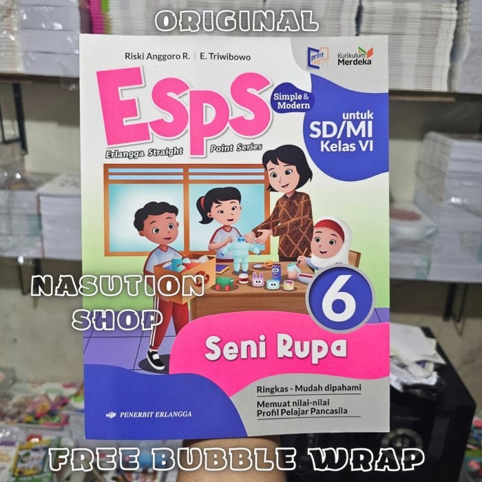 

SALE !!! BUKU ESPS SENI RUPA KELAS 6 SD/MI ERLANGGA KURIKULUM MERDEKA ORIGINAL READYY