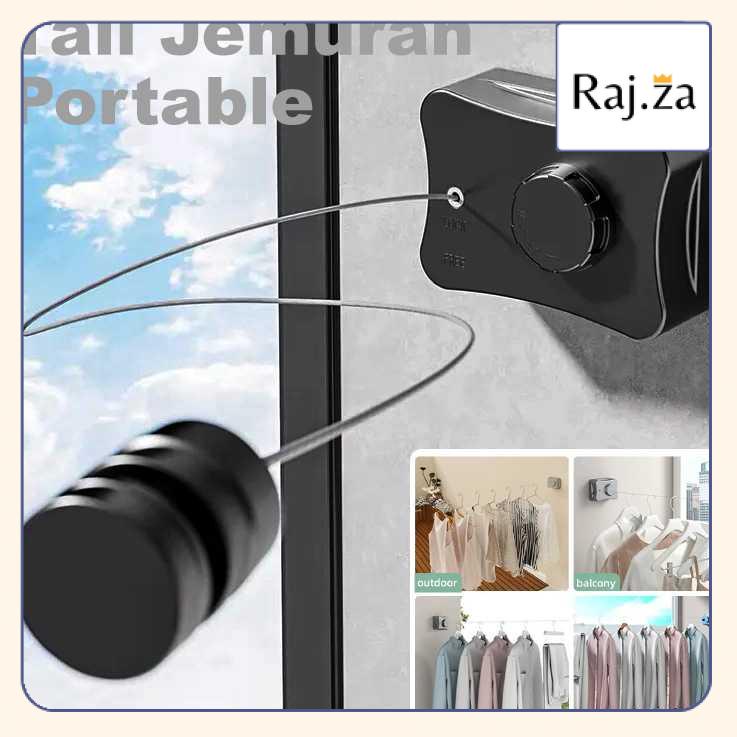 Raj.za - Tali/Tali Jemuran/Tali Portable/Tali Jemuran Kuat/Tali Jemuran Baju/Tali Jemuran Panjang 5M