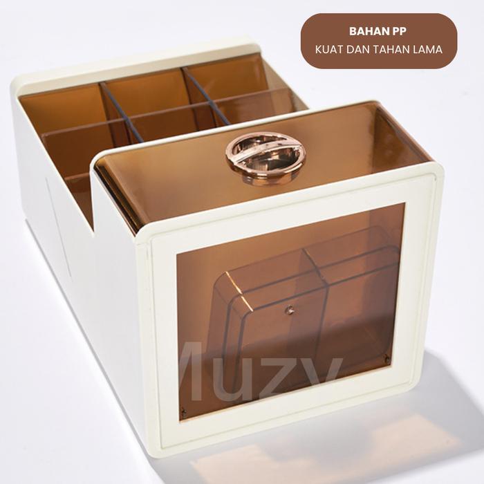 

Muzy Kotak Organizer Meja Rak Holder Pencil Pulpen Laci Tempat Penyimpanan Desk Drawer Storage Box