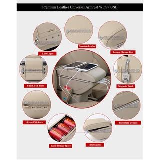 SALE TERHOTT ARMREST MOBIL ALL NEW TOYOTA RUSH DAIHATSU TERIOS 7 USB PORT CHARGER + LED BAUT CAR