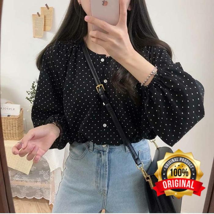 TERMURAH BLOUSE KOREA - KAYOUNG BLOUSE JUMBO LD 120 - ATASAN monalisa - ATASAN WANITA - PAKAIAN -
