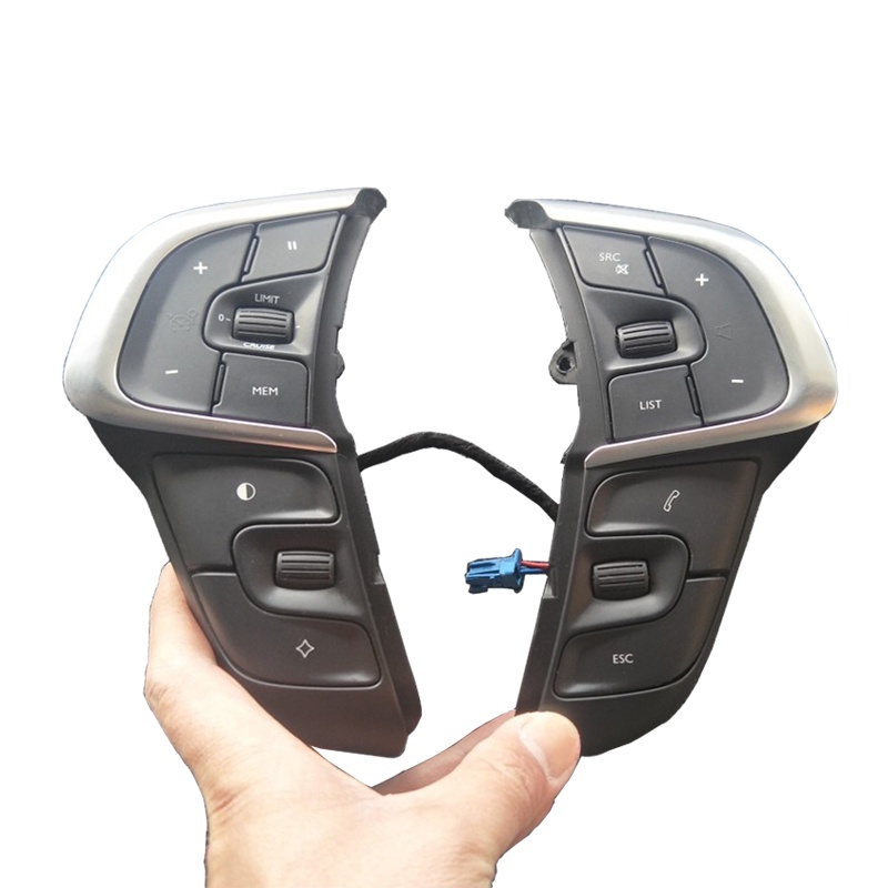 NEW Auto Parts Cruise Control Buttons Car Steering Wheel Phone Volume Control Switch For Citroen C4L