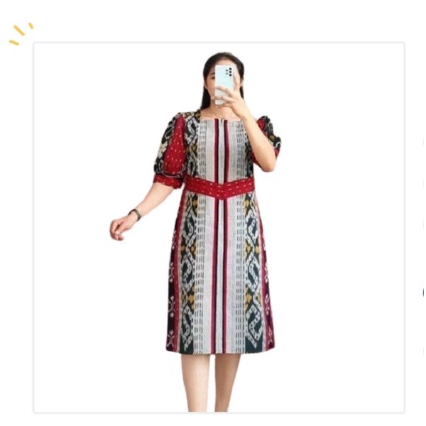 LIMITED EDITION PAKAIAN WANITA DRESS BATIK TENUN TROSO PESTA KONDANGAN JUMBO MEWAH