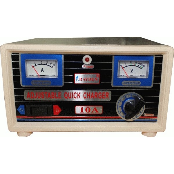 CHARGER AKI 10 AMPERE OTOMATIS MERK RAYDEN