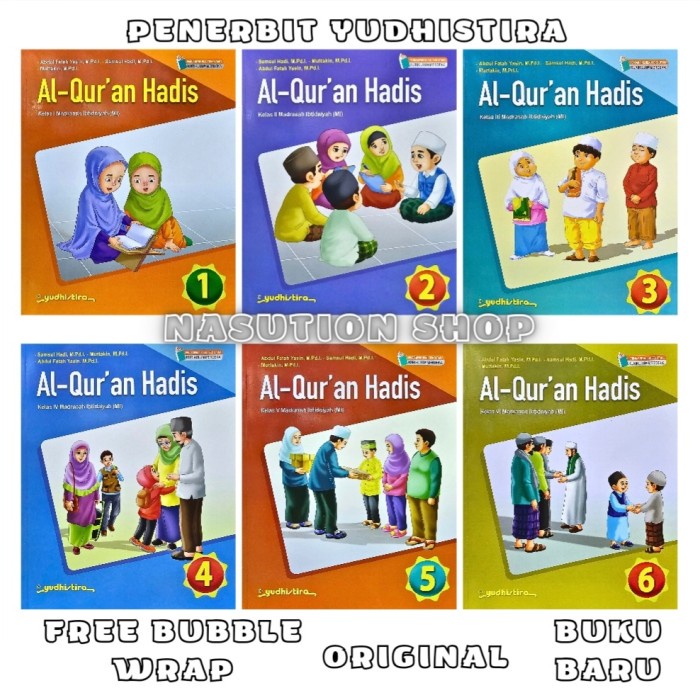 

SALE !!! BUKU AL-QURAN HADIS KELAS 1 2 3 4 5 6 MI YUDHISTIRA KURIKULUM MERDEKA KM MADRASAH