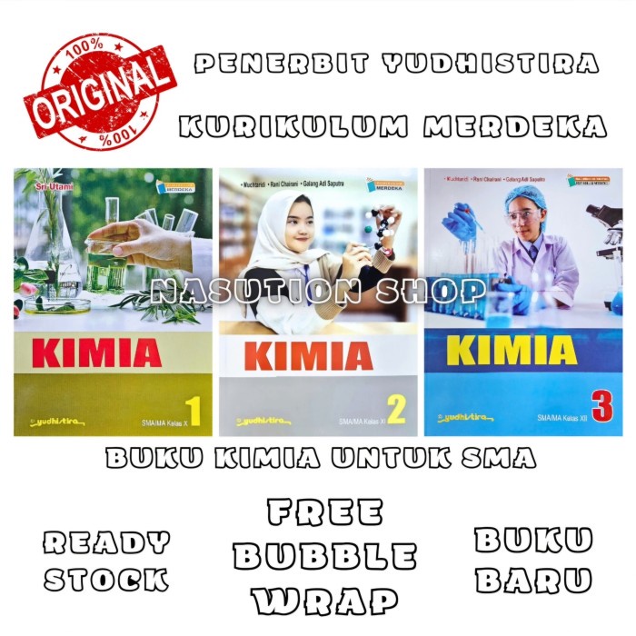 

SALE !!! BUKU KIMIA KELAS 1 2 3 / 10 11 12 SMA YUDHISTIRA KURIKULUM MERDEKA ORIGINAL READYY