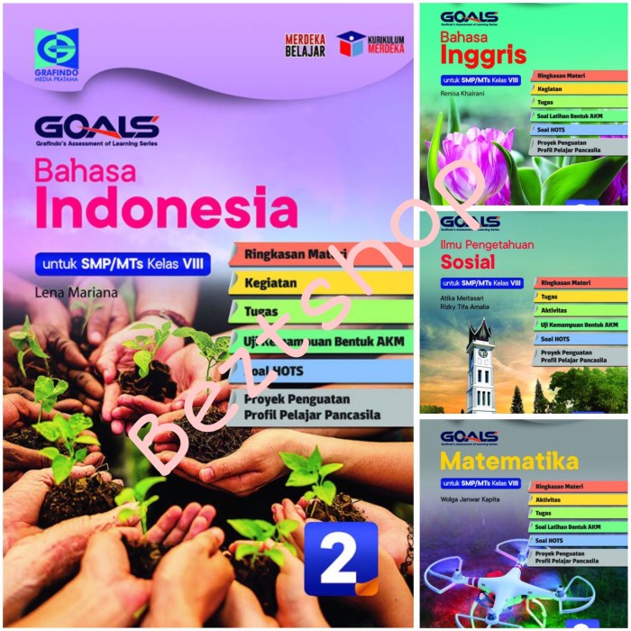

SALE !!! BUKU GOALS KELAS VIII-8 SMP/MTS KURIKULUM MERDEKA - GRAFINDO READYY