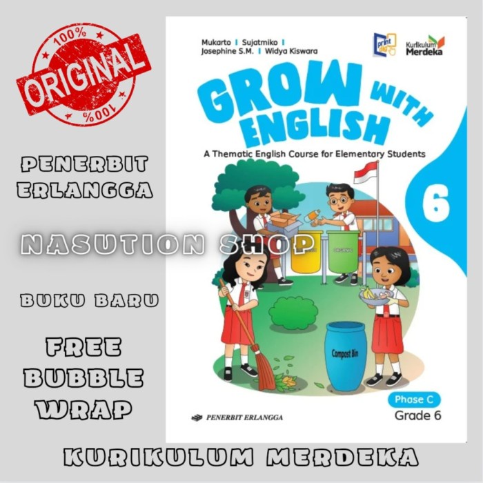 

SALE !!! BUKU GROW WITH ENGLISH KELAS 6 SD ERLANGGA KURIKULUM MERDEKA - INGGRIS READYY