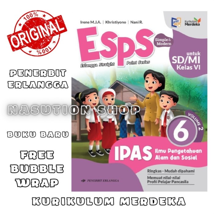 

SALE !!! BUKU ESPS IPAS KELAS 6 SD/MI VOLUME 2 ERLANGGA KURIKULUM MERDEKA ORI READYY