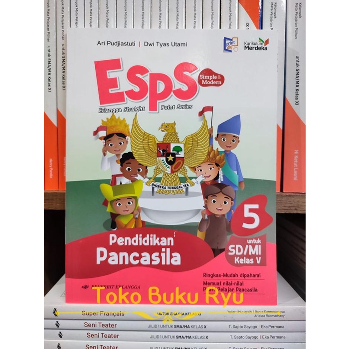 

SALE !!! ERLANGGA ESPS PENDIDIKAN PANCASILA REVISI KELAS 5 SD KURIKULUM MERDEKA READYY