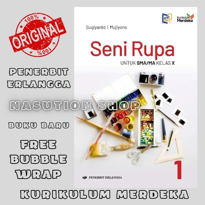 

SALE !!! BUKU SENI RUPA KELAS 1 / X 10 SMA ERLANGGA KURIKULUM MERDEKA ORI READYY
