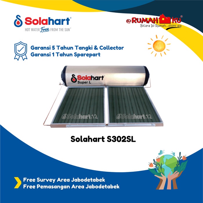 SOLAHART SOLAR WATER HEATER 302SL