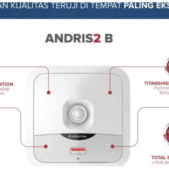 JUAL RUGI Water heater ariston 15 liter / ariston AN 15 R