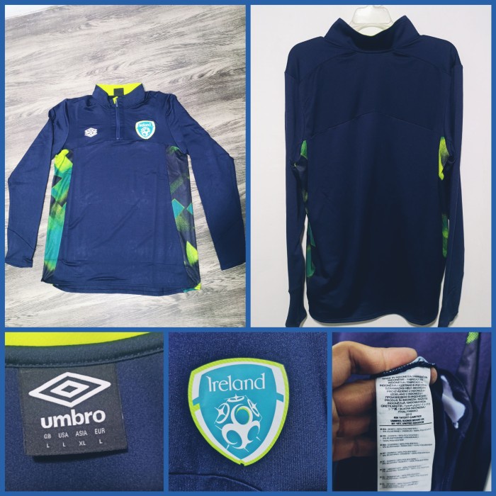 jersey original umbro training half zip england rugby irlandia ireland