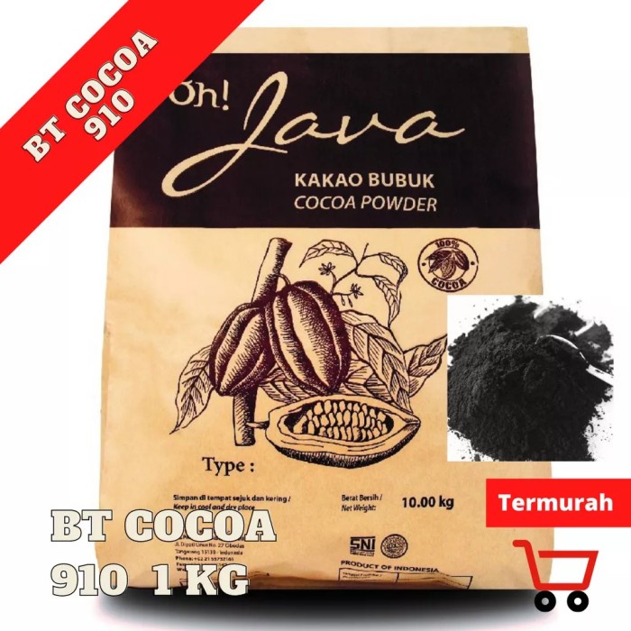 

Ready Stok" Bt Cocoa Black Powder Bt 910 1 Kg Bubuk Coklat Hitam