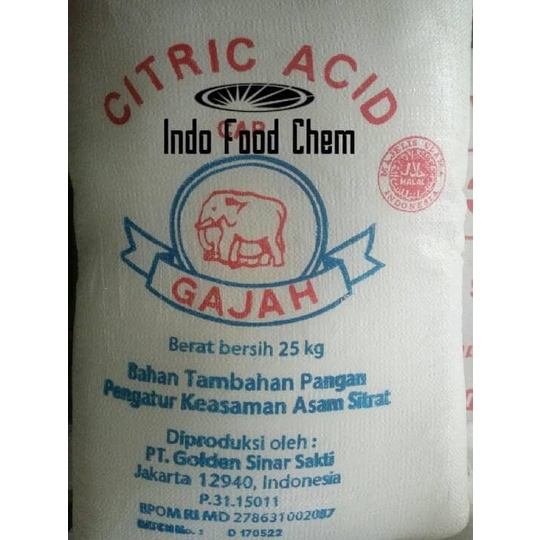 

Ready Stok" Citrid Acid Monohydrate Cap Gajah